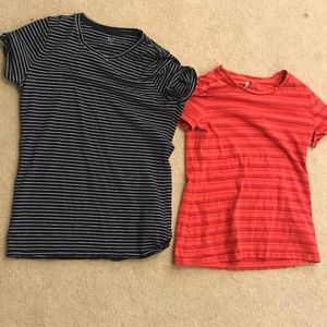 Bundle of women's xs striped tees
